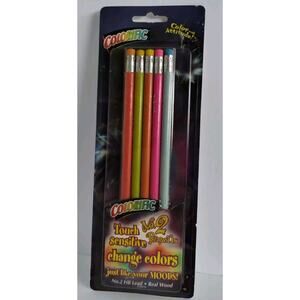 Colorific Touch Sensitive No. 2 Pencils - Changes Colors When Held - 2002
